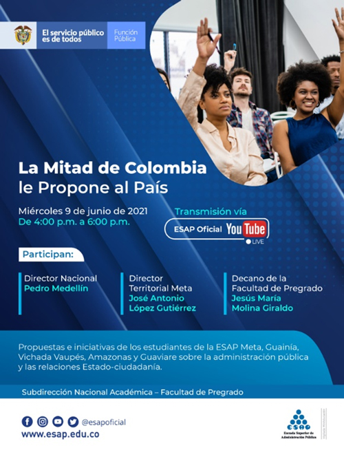 Banner informativo del evento "La mitad de Colombia le propone al País"