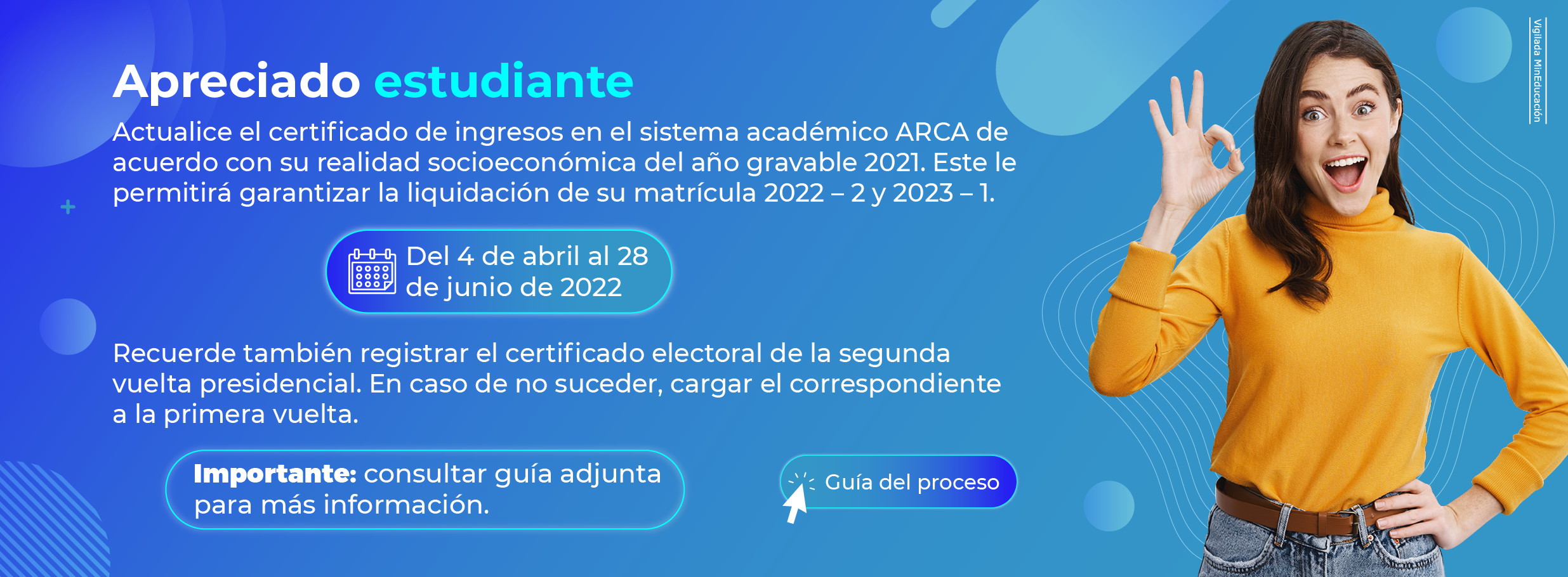 Certificado de ingresos y electoral 2022