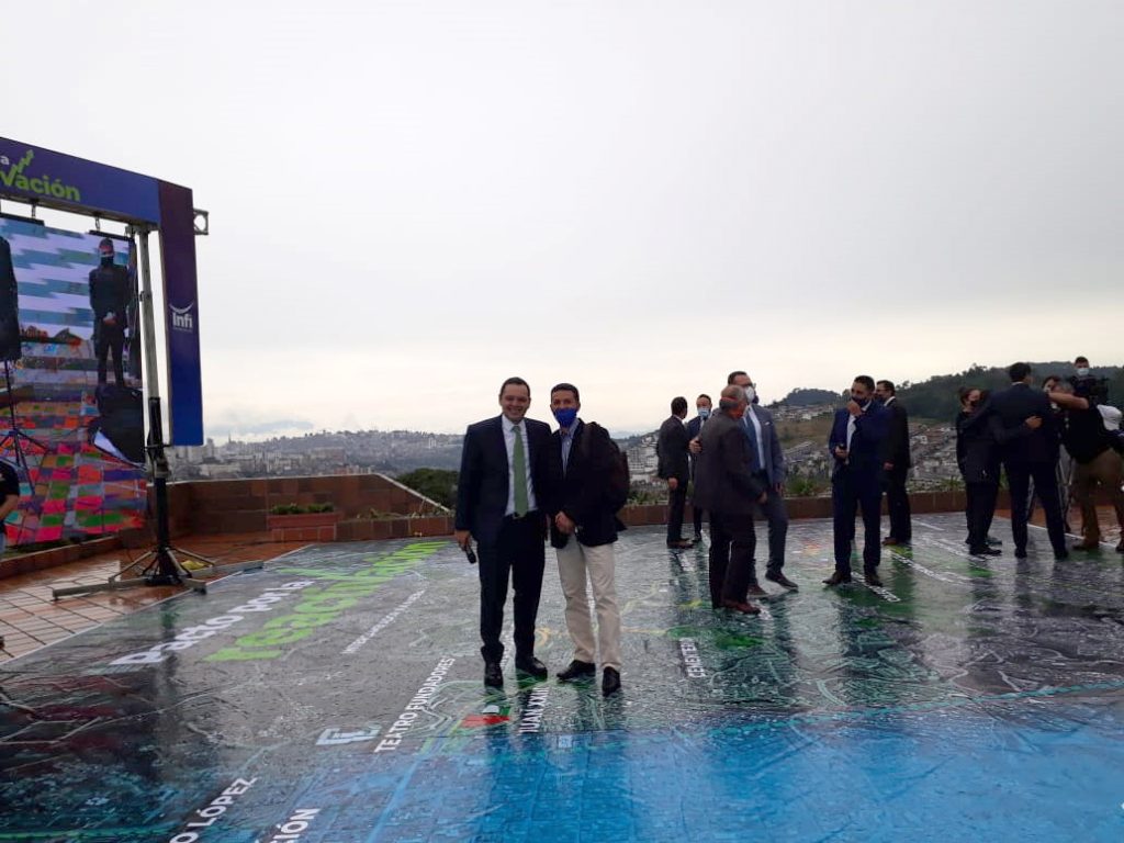 Foto del director de la territorial en el evento "pacto por la reactivación económica del municipio de Manizales"