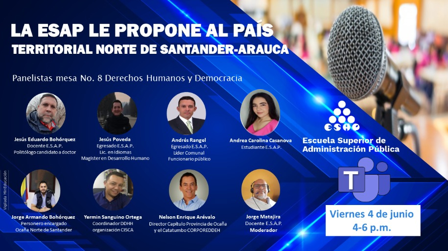 Banner informativo sobre el evento "La ESAP propone al país" el cuál se llevó a cabo el 4 de junio del presente año