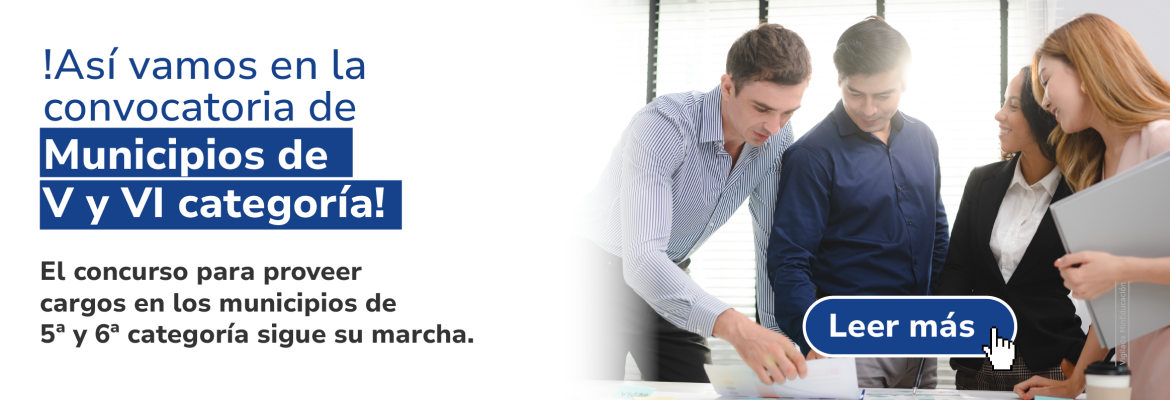 Asi vamos en la convcatoria de Municipios V y VI categoría. Lee mas aqui.