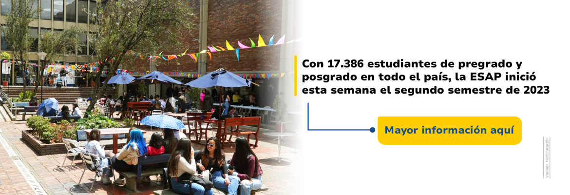 Con 17.386 estudiantes de pregrado y posgrado en todo el país, la ESAP inició esta semana el segundo semestre de 2023. Lee más aquí: