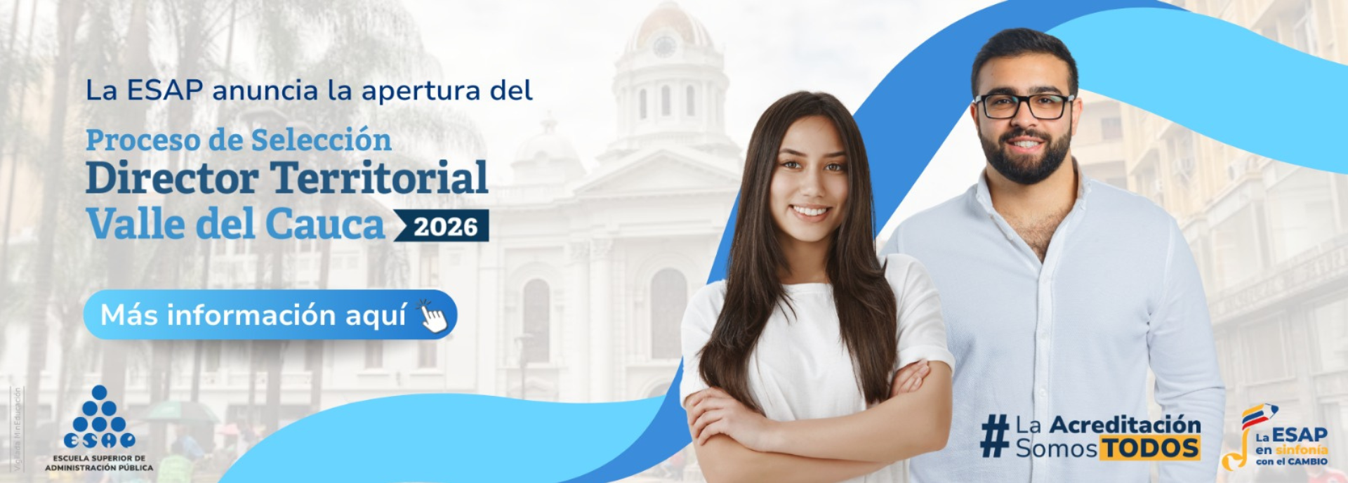 La ESAP anuncia proceso de selección para elegir al director territorial Valle del Cauca