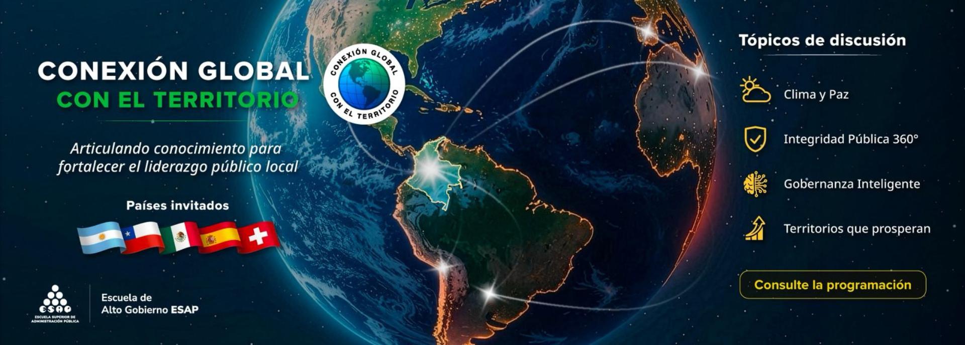 La ESAP sigue ampliando y reforzando la ‘Conexión global con el territorio’:conocimiento del mundo para fortalecer el liderazgo público local