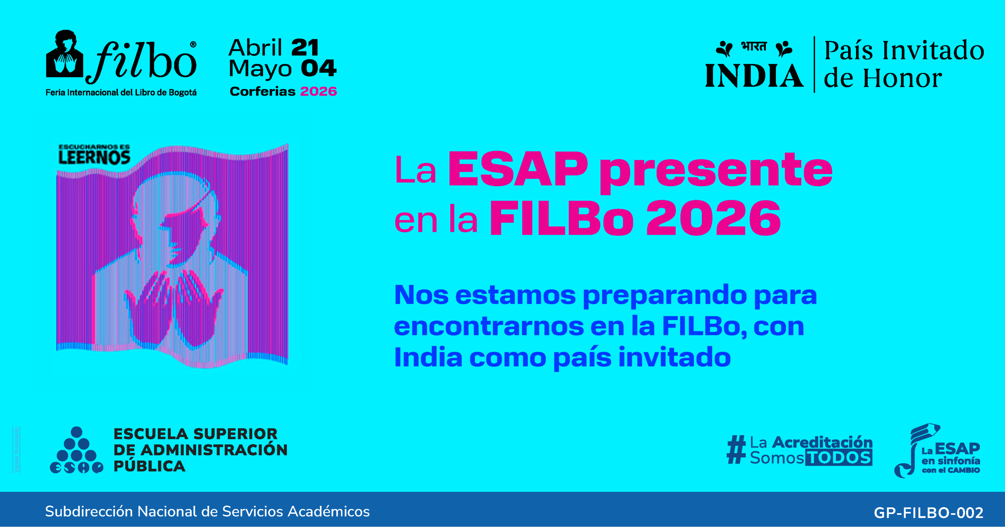 Administración pública, paz y territorio: el aporte editorial de la ESAP a la FILBo 2026
