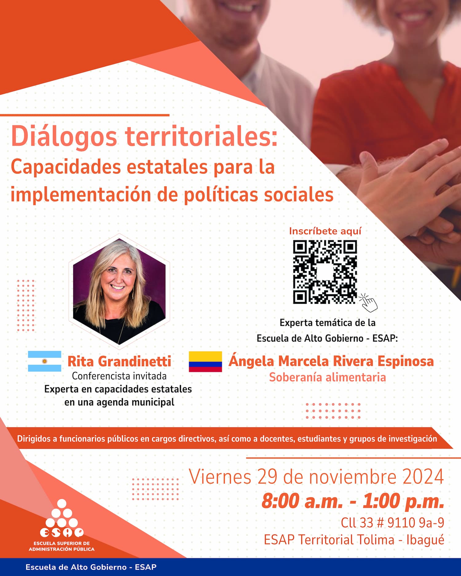 Socialización del documento técnico sobre soberanía alimentaria en Ibagué