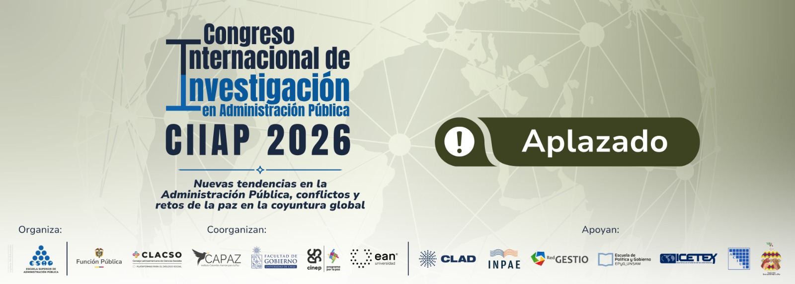 Convocatoria para la participación presencial de ponentes en el Congreso Internacional de Investigación en Administración Pública – CIIAP 2026