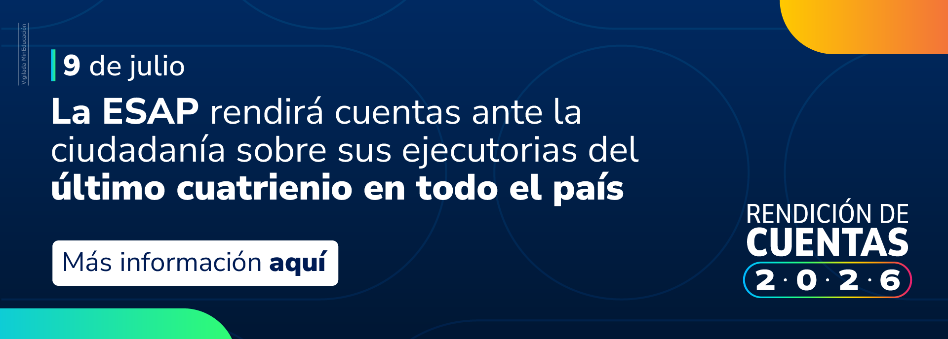 La ESAP rendirá cuentas ante la ciudadanía sobre sus ejecutorias del último cuatrienio en todo el país La ESAP rendirá cuentas ante la ciudadanía sobre sus ejecutorias del último cuatrienio en todo el país