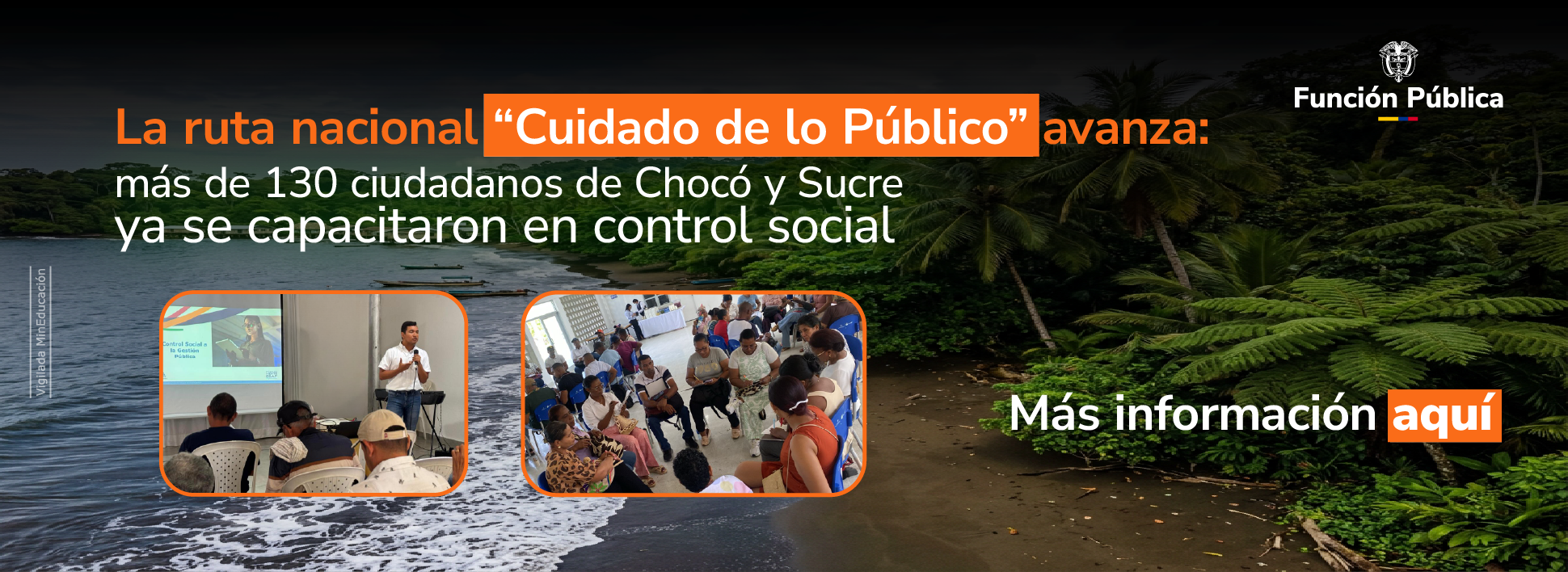 Avanza la ruta nacional ‘Cuidar lo Público’: más de 130 ciudadanos de Chocó y Sucre ya se capacitaron en control social Avanza la ruta nacional ‘Cuidar lo Público’: más de 130 ciudadanos de Chocó y Sucre ya se capacitaron en control social