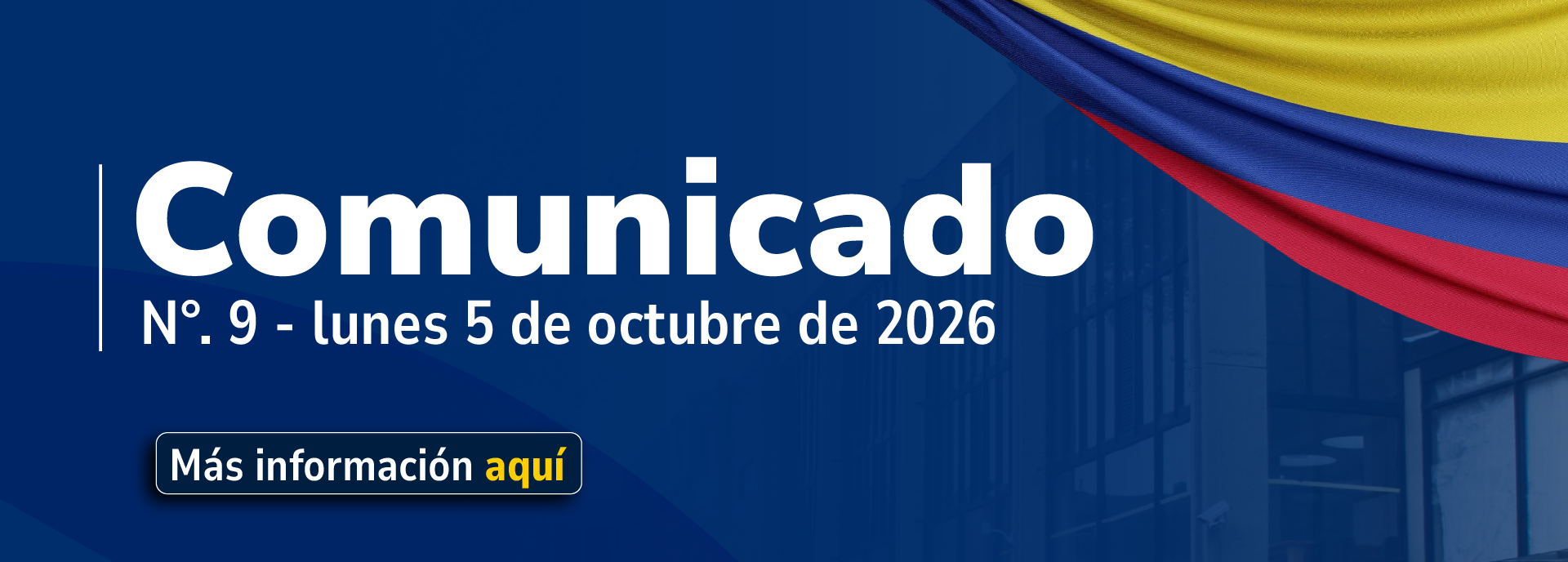 Comunicado n.° 9 Comunicado n.° 9