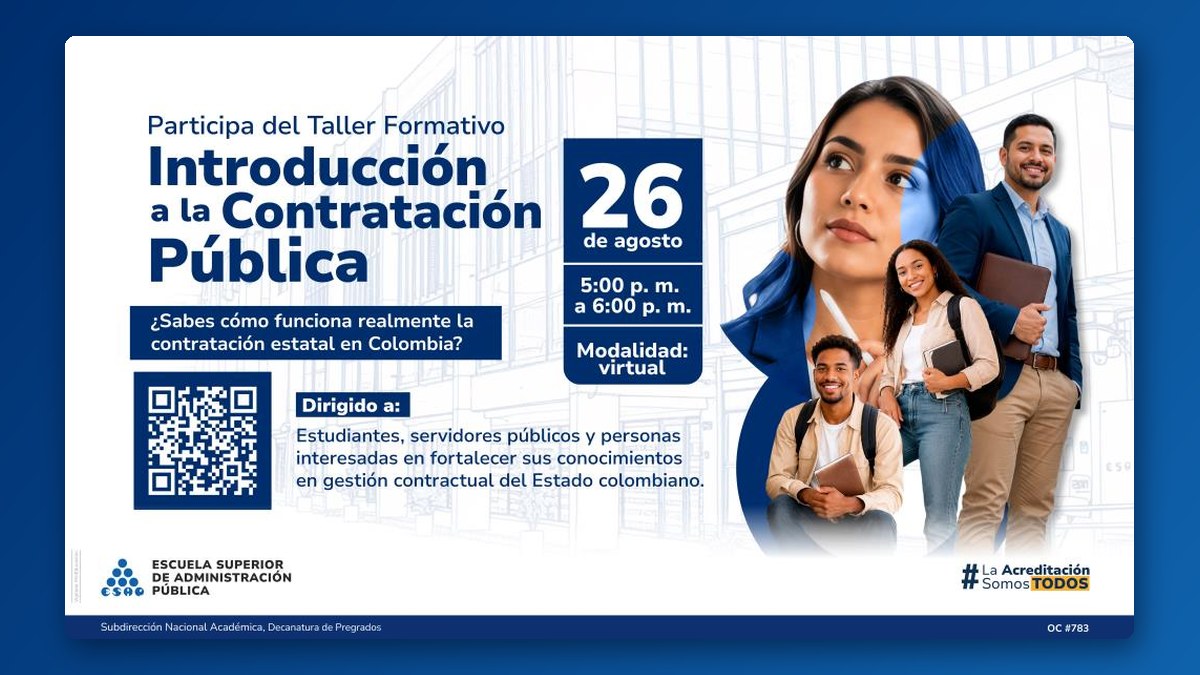Pieza gráfica del evento Introducción a la contratación pública