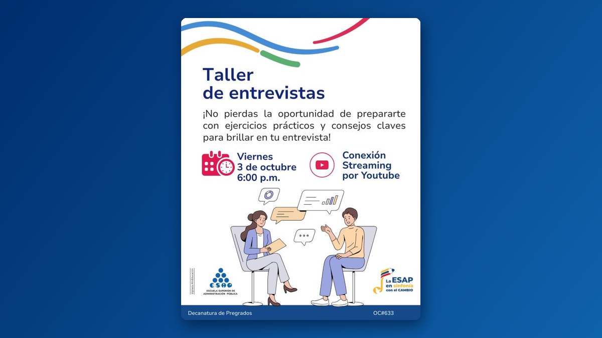 Pieza gráfica del evento Taller de entrevistas laborales