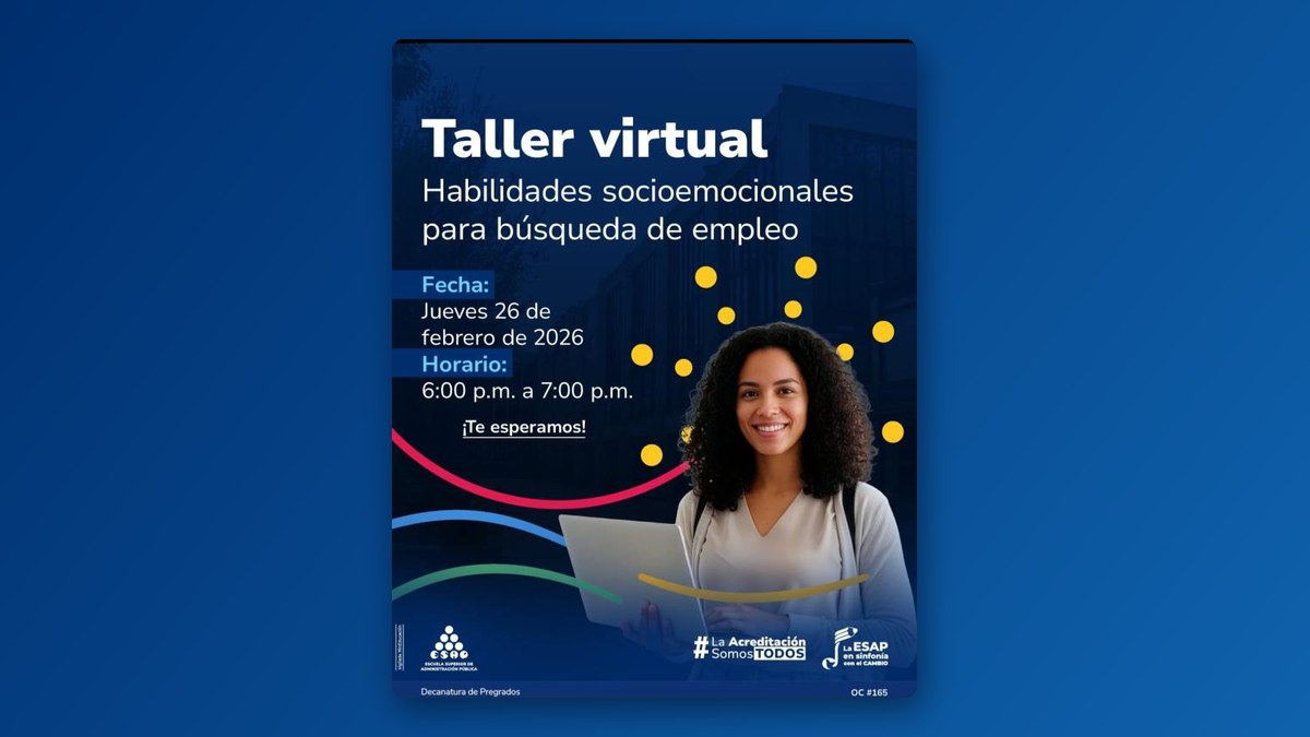 Pieza gráfica del evento Habilidades socioemocionales para la búsqueda de empleo