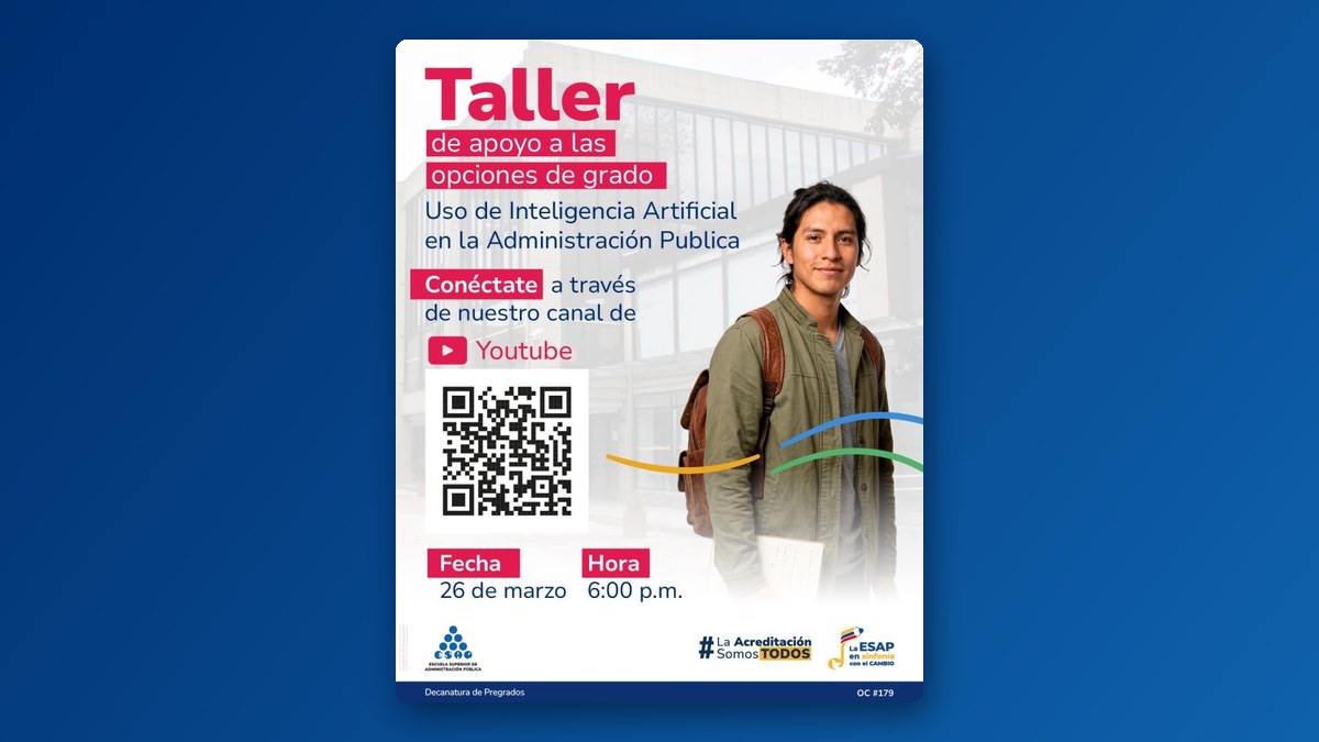 Pieza gráfica del evento Uso de inteligencia artificial en la administración pública